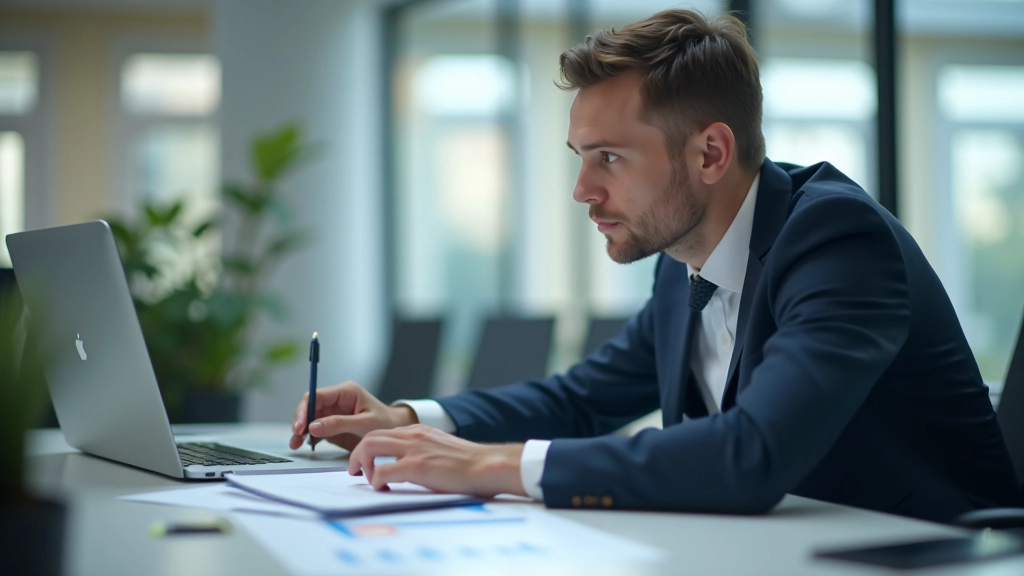 Finanzanalytiker arbeitet an Tabellen und Charts zur Budgetplanung